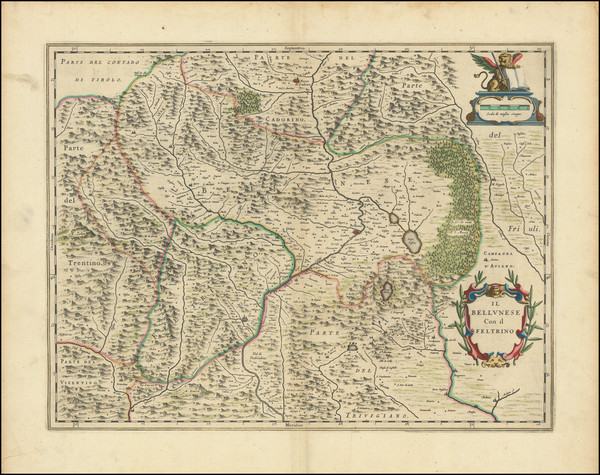 78-Northern Italy Map By Johannes Blaeu