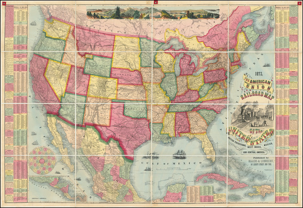 59-United States Map By Haasis & Lubrecht