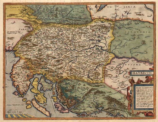 74-Europe and Balkans Map By Abraham Ortelius