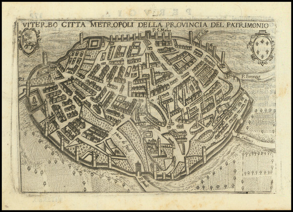 64-Northern Italy, Southern Italy and Other Italian Cities Map By Pietro Bertelli