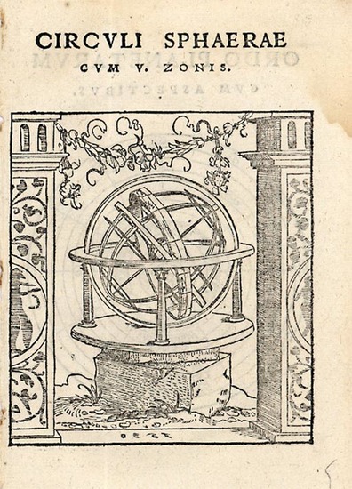 8-World, World and Celestial Maps Map By Johann Honter