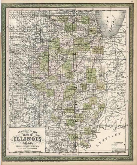 12-Midwest Map By Thomas, Cowperthwait & Co.