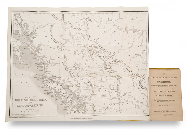 37-Alaska, Rare Books and British Columbia Map By William Carew Hazlitt