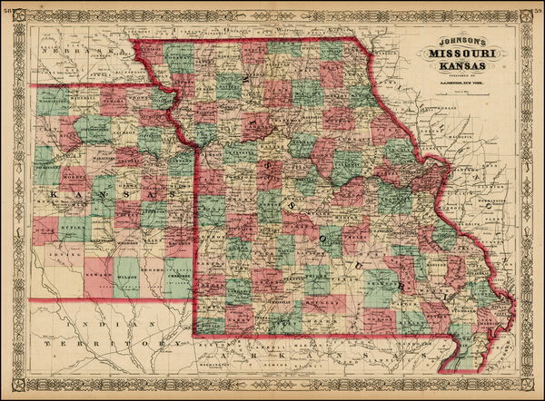 98-Midwest and Plains Map By Alvin Jewett Johnson