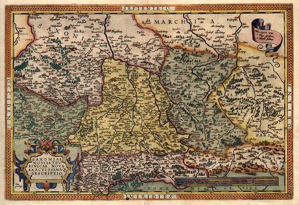 54-Europe and Germany Map By Abraham Ortelius