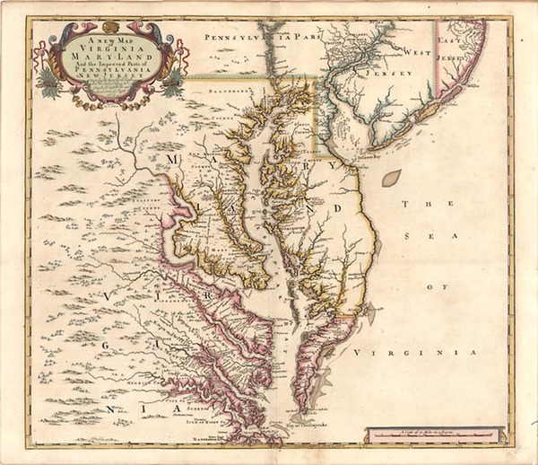 48-Mid-Atlantic and Southeast Map By John Senex