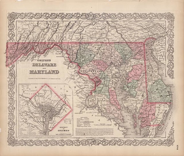 89-Mid-Atlantic Map By G.W.  & C.B. Colton