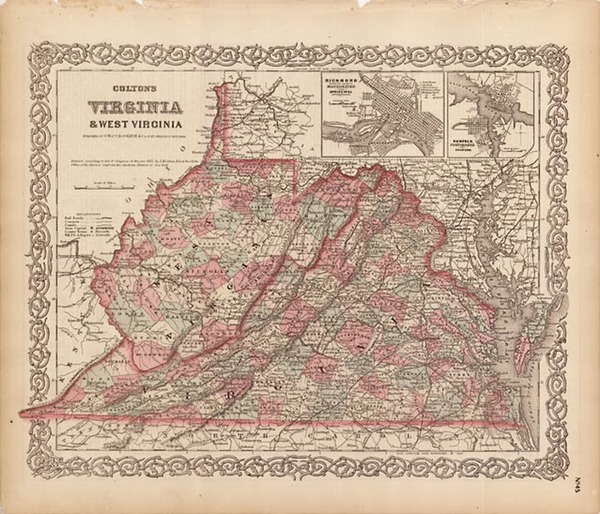 99-Southeast Map By G.W.  & C.B. Colton