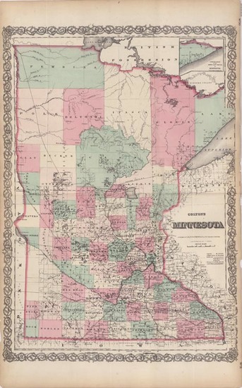 81-Midwest Map By G.W.  & C.B. Colton