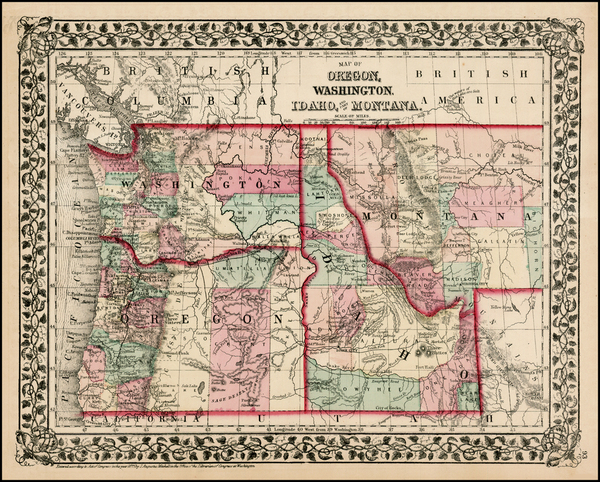 7-Plains and Rocky Mountains Map By Samuel Augustus Mitchell Jr.