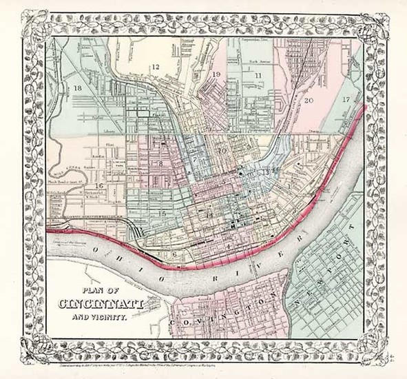 82-Midwest Map By Samuel Augustus Mitchell Jr.