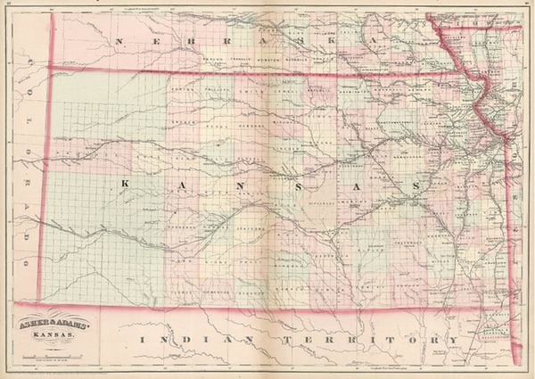 81-Midwest and Plains Map By Asher  &  Adams