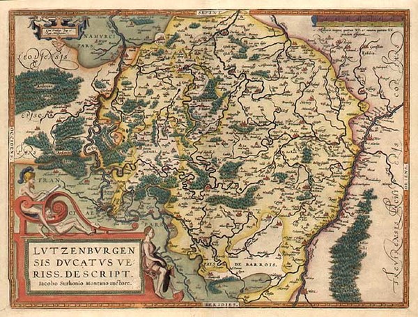 55-Europe, Netherlands and France Map By Abraham Ortelius