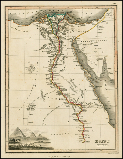 91-Africa and North Africa Map By John Thomson