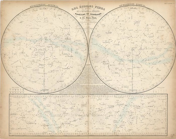 53-World, Celestial Maps and Curiosities Map By J. Andriveau-Goujon