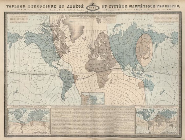 83-World, World and Curiosities Map By F.A. Garnier