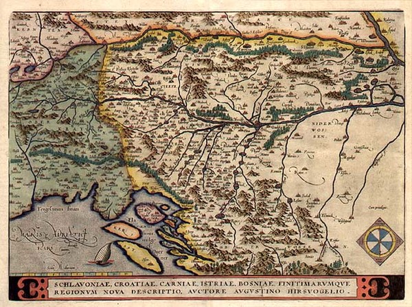 84-Europe and Balkans Map By Abraham Ortelius