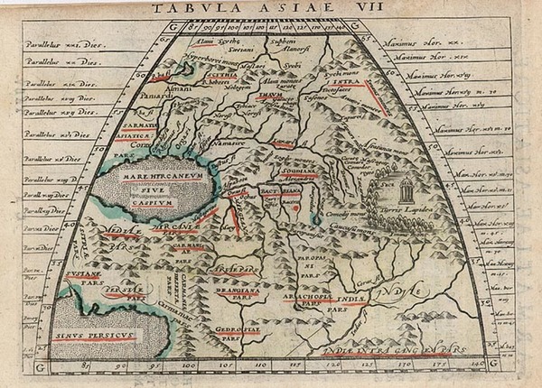 96-Asia, Central Asia & Caucasus, Middle East and Russia in Asia Map By Giovanni Antonio Magin