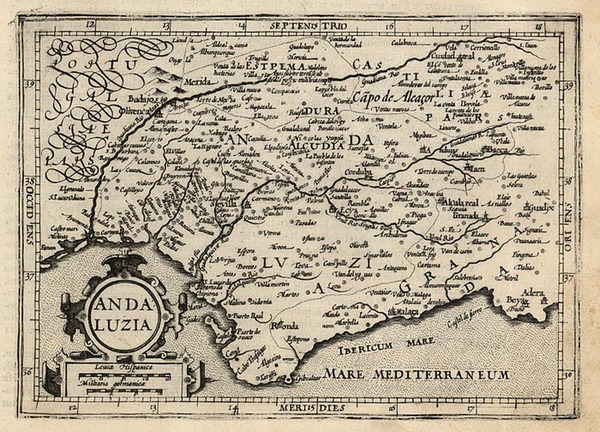 82-Europe and Spain Map By Jodocus Hondius - Michael Mercator