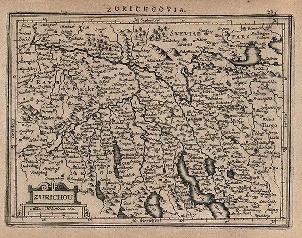 50-Europe and Switzerland Map By Jodocus Hondius - Michael Mercator