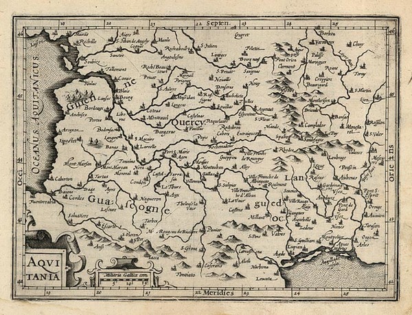 43-Europe and France Map By Jodocus Hondius - Michael Mercator