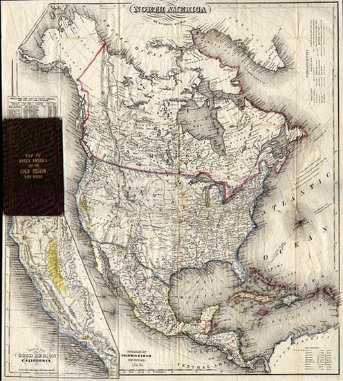 1-North America and California Map By J. Calvin Smith