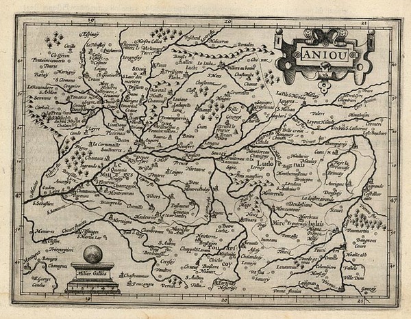 97-Europe and France Map By Jodocus Hondius - Michael Mercator