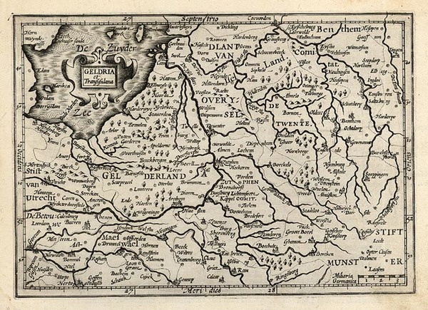 96-Europe and Netherlands Map By Jodocus Hondius - Michael Mercator