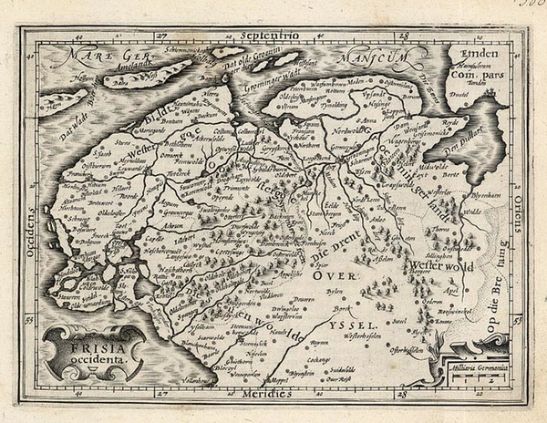 57-Europe and Netherlands Map By Jodocus Hondius - Michael Mercator