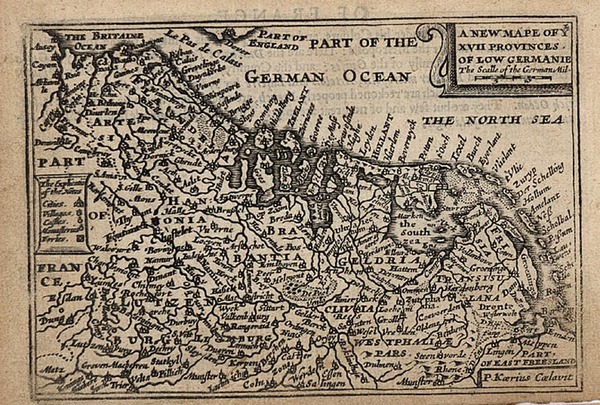 32-Europe and Netherlands Map By Pieter van den Keere