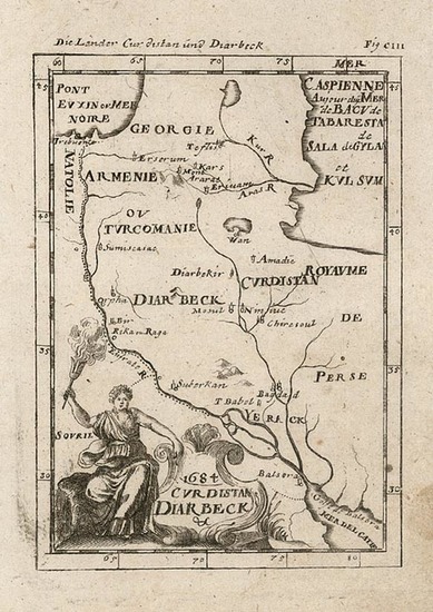 17-Asia, Central Asia & Caucasus and Turkey & Asia Minor Map By Alain Manesson Mallet