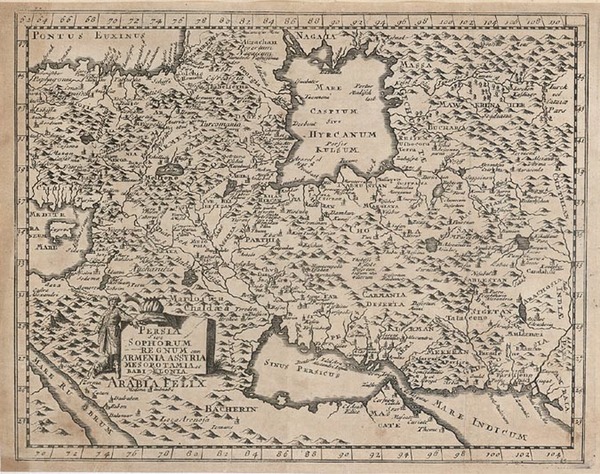 15-Europe, Asia and Middle East Map By Philipp Clüver