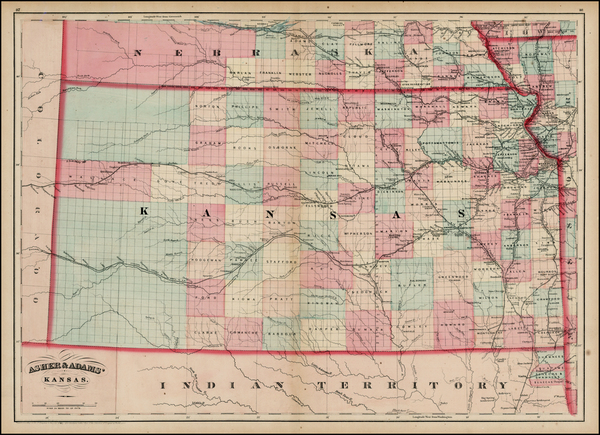 76-Midwest and Plains Map By Asher  &  Adams