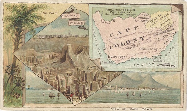 41-Africa and South Africa Map By Arbuckle Brothers Coffee Co.