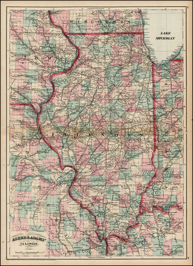 65-Midwest Map By Asher  &  Adams