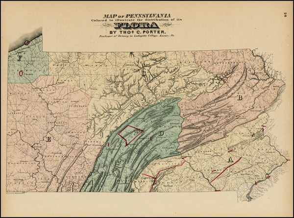 62-Mid-Atlantic Map By Gray  &  Henry Francis Walling