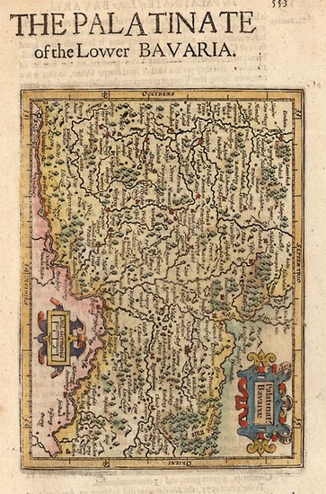 54-Europe and Germany Map By Henricus Hondius - Gerhard Mercator