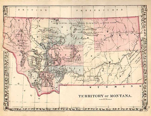 79-Plains and Rocky Mountains Map By Samuel Augustus Mitchell Jr.