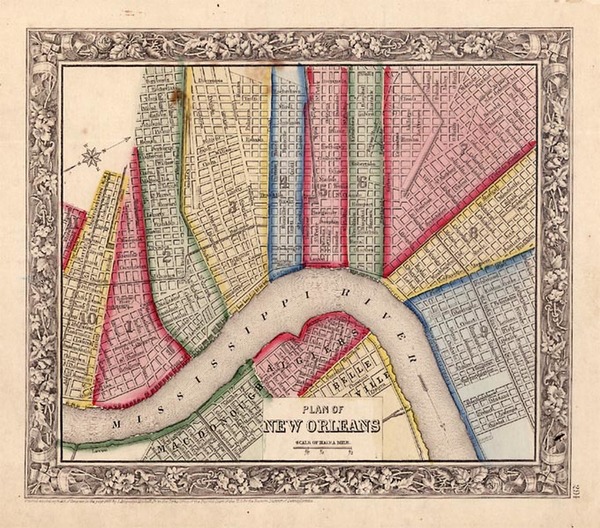 27-South Map By Samuel Augustus Mitchell Jr.