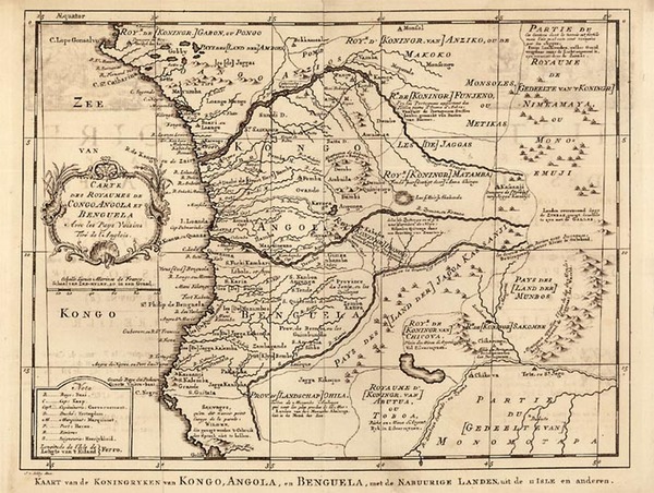 54-Africa and West Africa Map By Jacques Nicolas Bellin / Jn. Schley