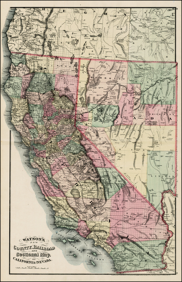 5-California Map By Gaylord Watson