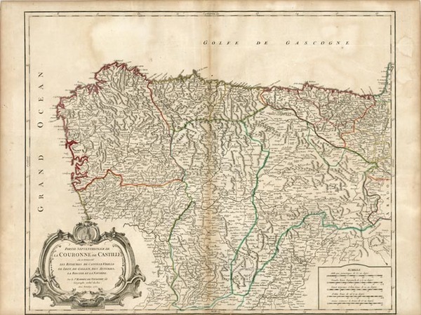 18-Europe and Spain Map By Gilles Robert de Vaugondy