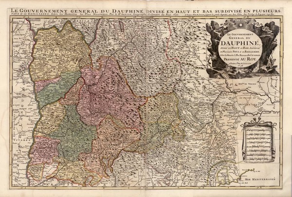 8-Europe, France and Italy Map By Alexis-Hubert Jaillot