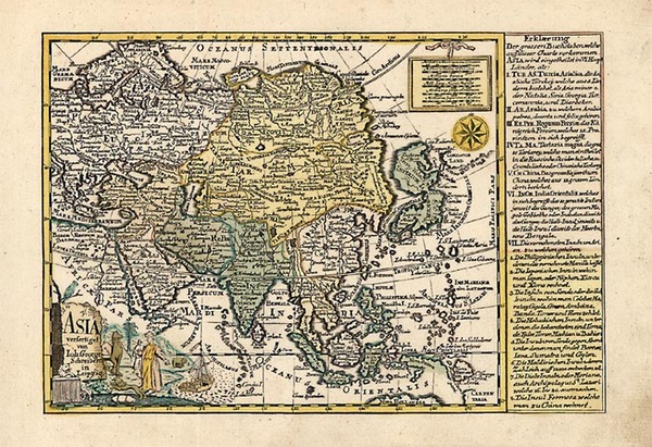 35-Asia and Asia Map By Johann George Schreiber