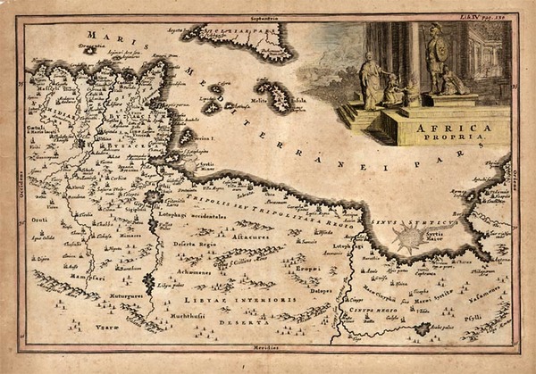 63-Europe, Mediterranean, Africa, North Africa and Balearic Islands Map By Christoph Cellarius