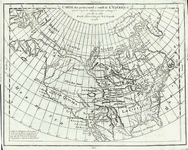 34-Alaska, North America and Canada Map By Denis Diderot / Didier Robert de Vaugondy