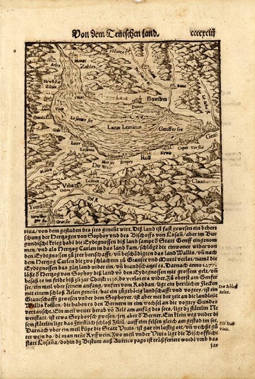 36-Europe and Switzerland Map By Sebastian Munster