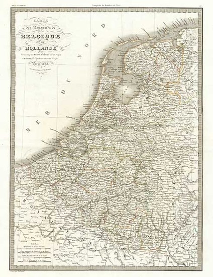 73-Europe and Netherlands Map By Alexandre Emile Lapie