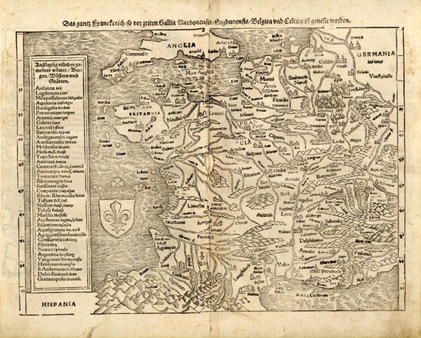 5-Europe, France and Balearic Islands Map By Sebastian Munster