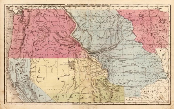 40-Plains, Rocky Mountains and California Map By Sherman & Smith